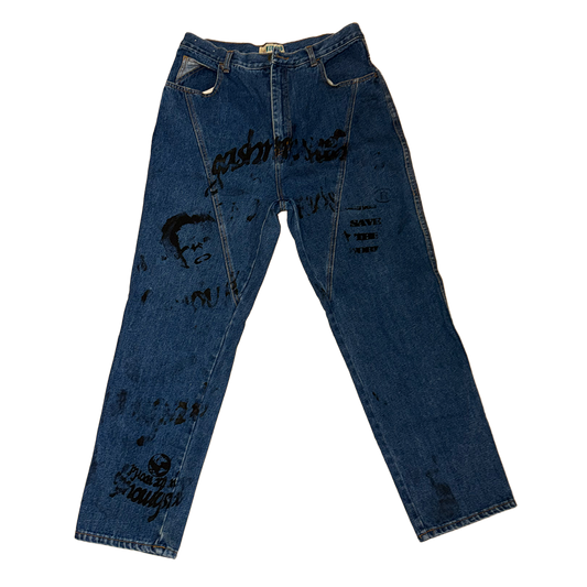 Artist Print Jeans