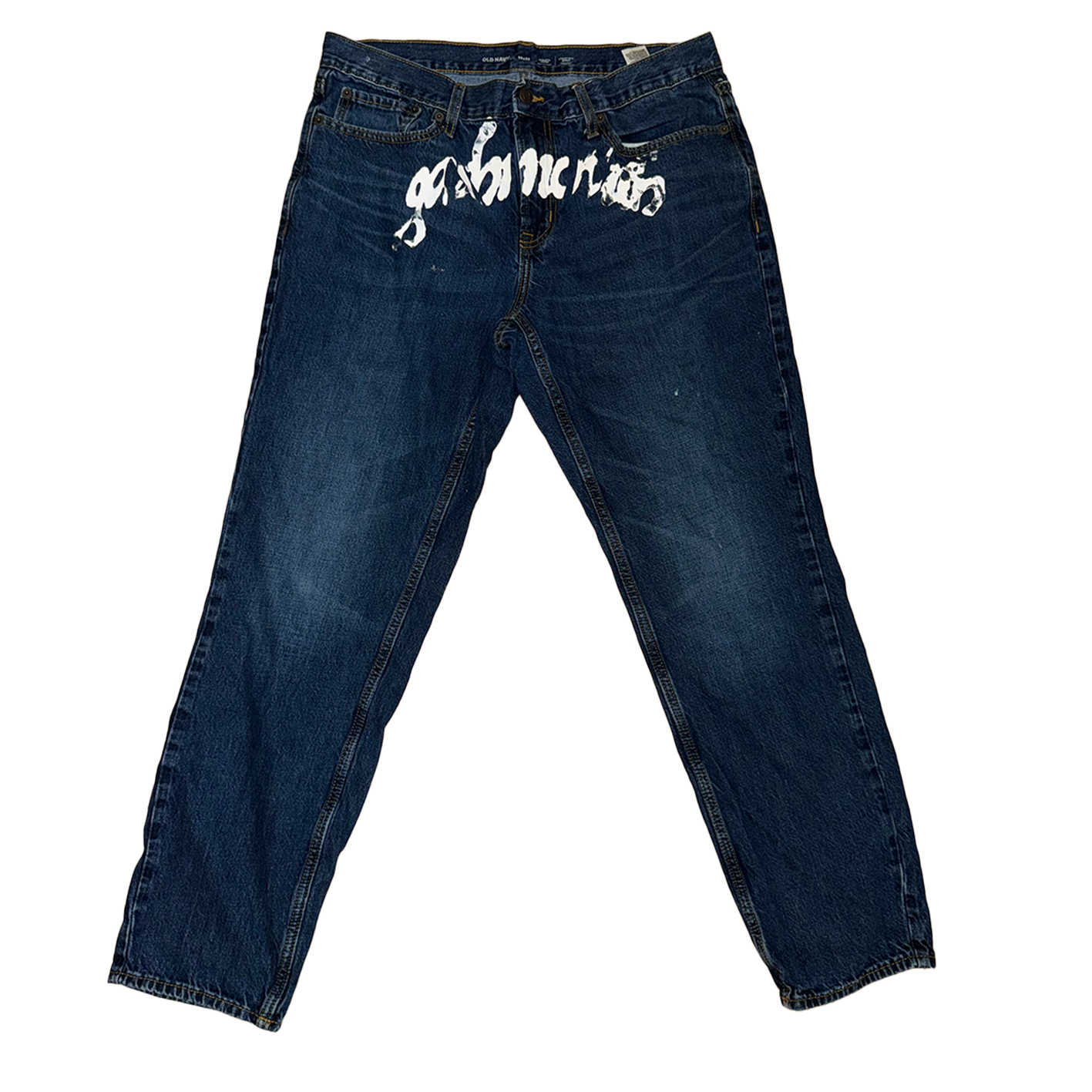 Front Print Jeans blue