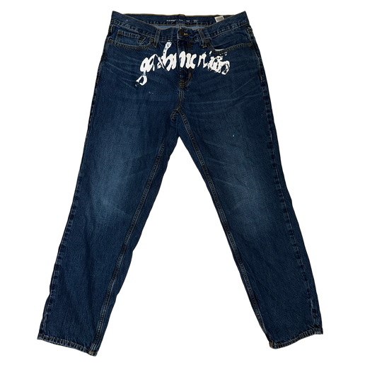 Front Print Jeans blue